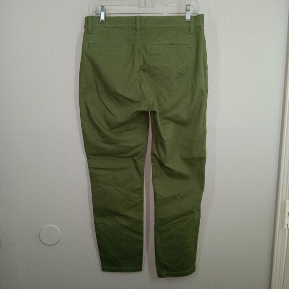 J.Crew Vintage Slim Straight Stretch Chino Green Pant Item AB648 Size 28 - Picture 5 of 10
